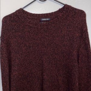 Black and Burgundy Speckled Women’s AE Sweater
